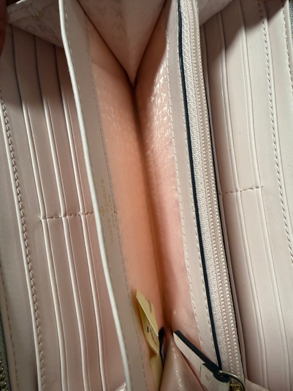 Kate Spade Pale Pink Logo Zip Continental Wallet - Picture 5 of 7